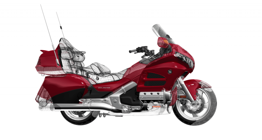 3d Honda Goldwing Motorcycle